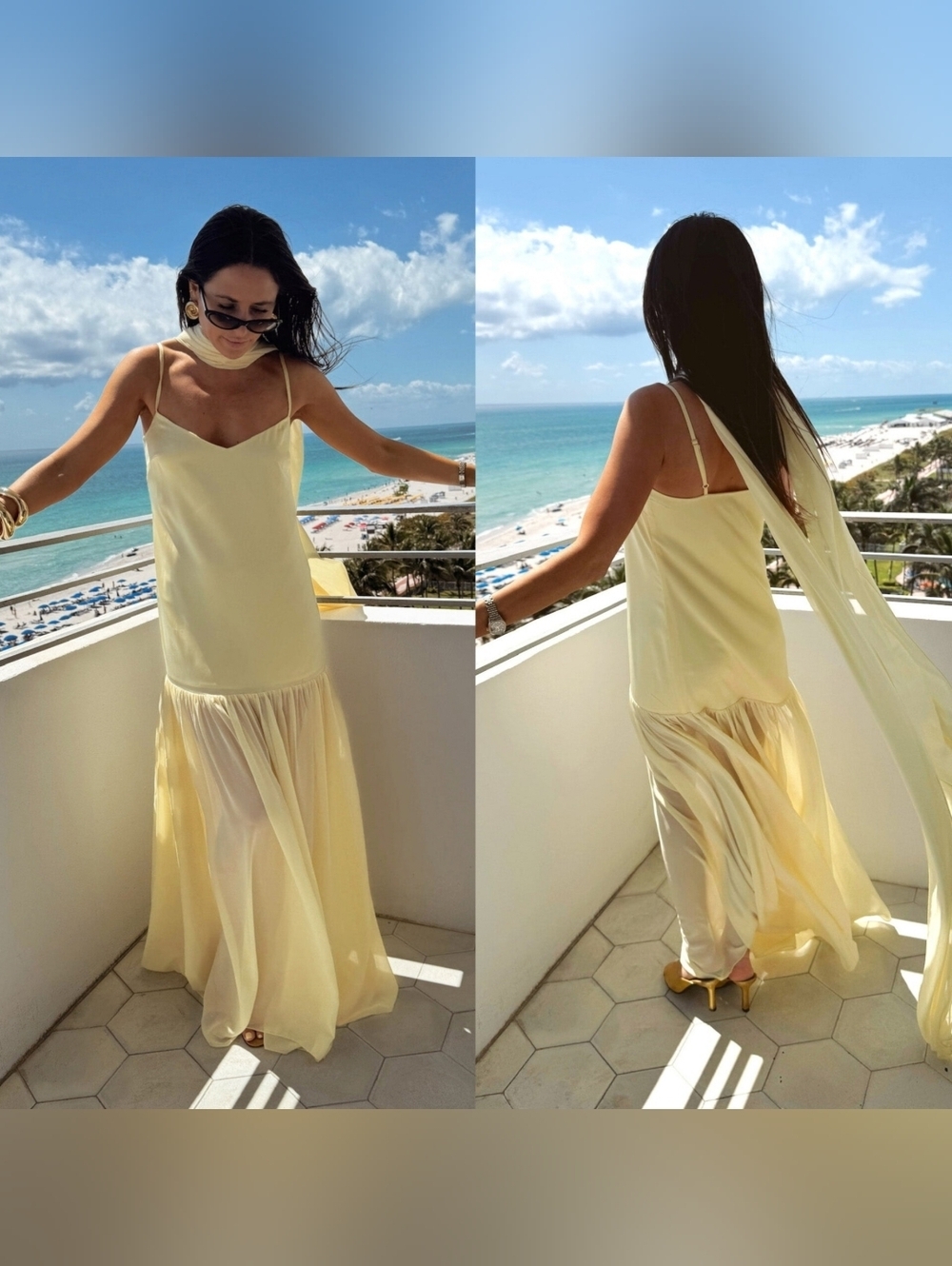 Show Me Your MuMu Dalia Maxi Pale Yellow Luxe Satin Dress Wedding Party Prom